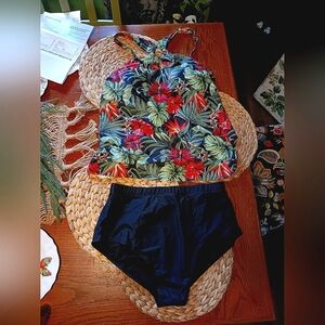Grace Karin Floral Tankini Set